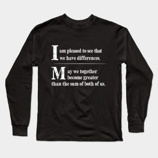 Differences Make Us Stronger Long Sleeve T-Shirt